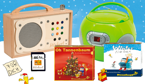 Kinder-CD-Player, Hörbert Musikbox, TigerCards und Kinderlieder-Musik 